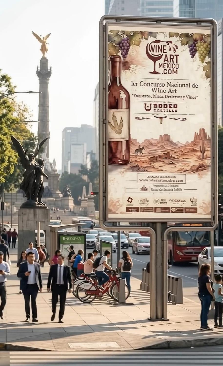 Espectacular del concurso en Paseo de la Reforma, CDMX